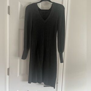 Elegant Black Knit Dress WHBM
